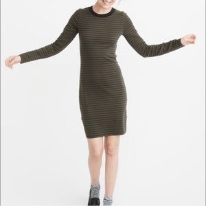 Abercrombie & Fitch Striped Long Sleeve Dress